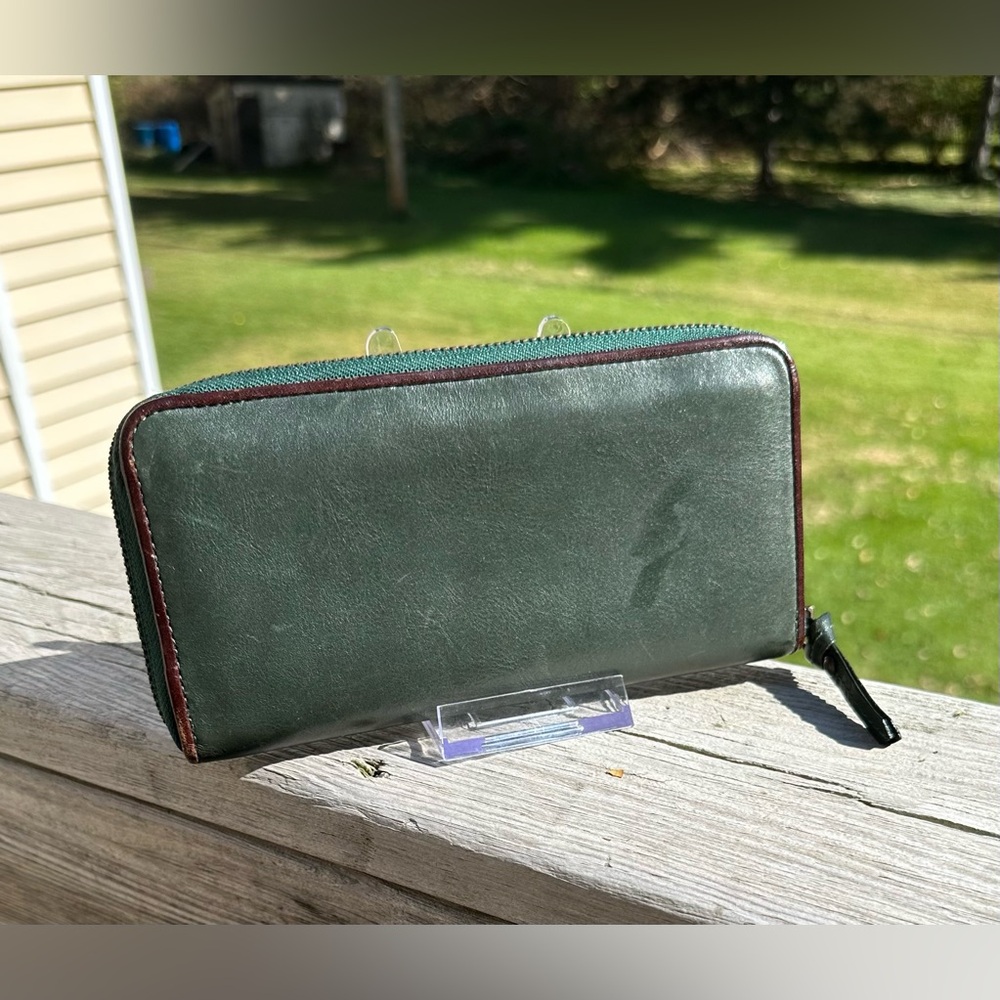 Green Leather Wallet